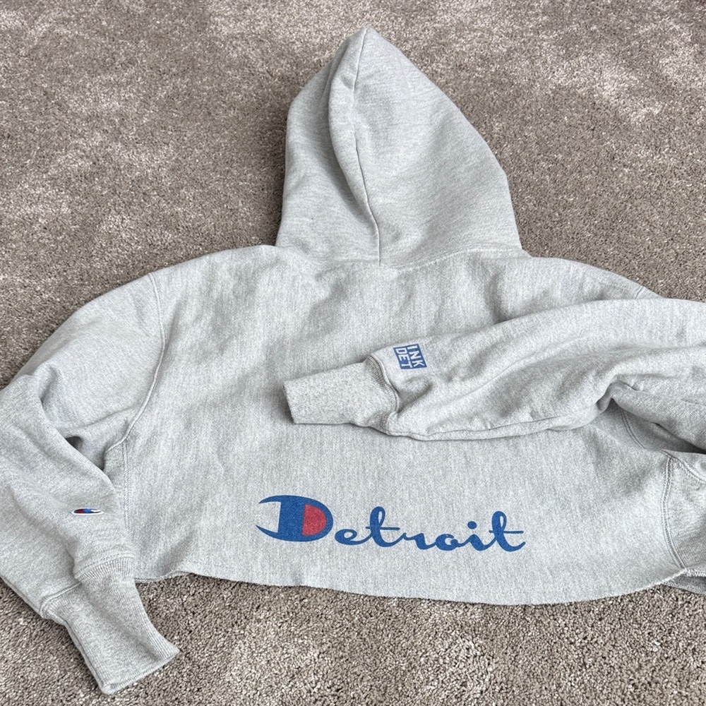 Champion Gray Detroit Hoodie
